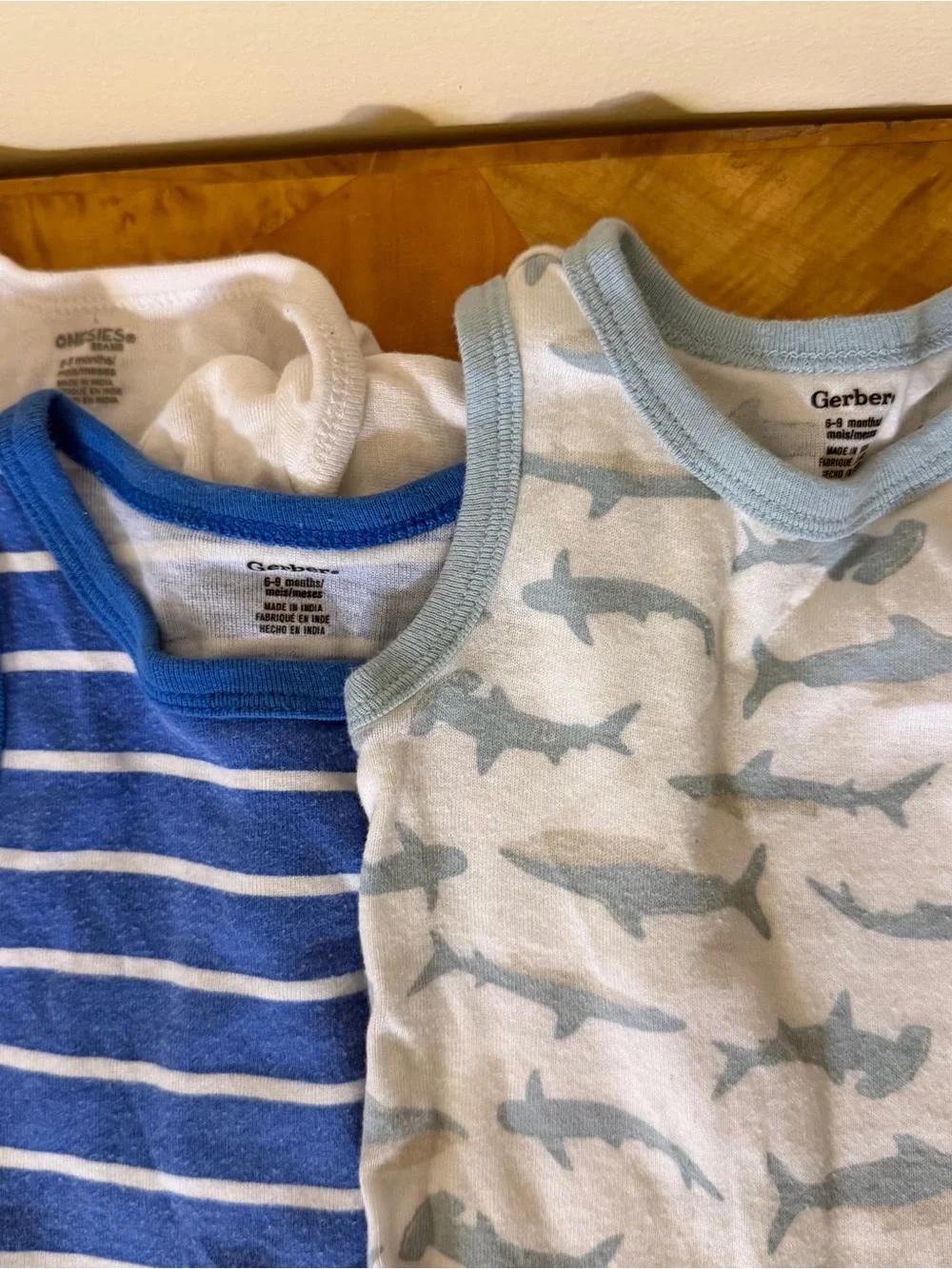 Baby Jumpsuit Bundle 6-9M Blue Boy Sharks Tractor Farm